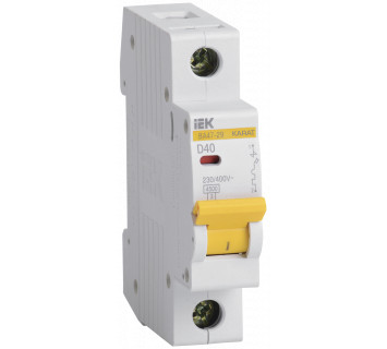 KARAT Автоматический выключатель ВА47-29 1P D 40А 4.5кА IEK