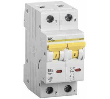 KARAT Автоматический выключатель ВА47-60M 2P B 6А 6кА IEK