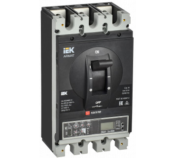 ARMAT Автоматический выключатель в литом корпусе 3P типоразмер H 85кА 400А расцепитель электронный продвинутый IEK
