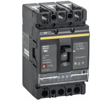Выключатель автоматический ВА88-32 3Р 125А 35кА MASTER с электронным расцепителем IEK
