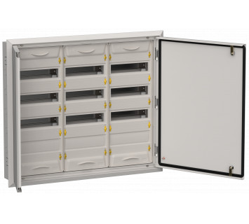 TITAN 5 Корпус металлический ЩРв-144 (3х48) 755х885х130мм IP31 серый (две двери) IEK