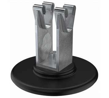 Держатель проводника круглого 8-10мм для кровли основание клей оцинкованная cталь IEK