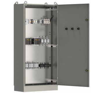 Шкаф уличного освещения И710 рубильник 1х250А выключатели автоматические 1Р 3х6А контакторы 1х9А 2х115А плавкие вставки 12х160А 3х250А IEK