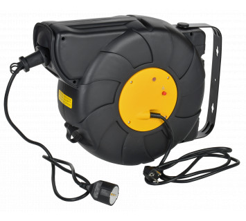 TWIST Катушка 1 место УК25 2P+PE/25м+2м 3х1,5мм2 автосмотка IEK