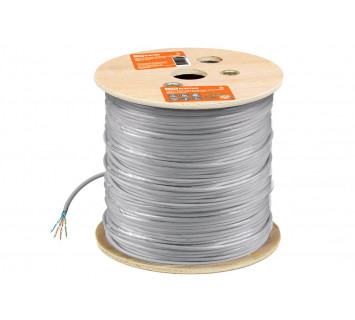 Кабель витая пара F/UTP Cat 6 4х2х23AWG (305м)  solid, ПВХ, серый TDM