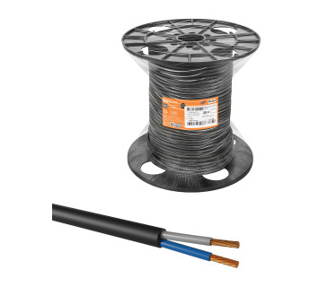 Кабель КГТП-ХЛ 2х1(N)-0,66 ГОСТ на катушке (100м) TDM