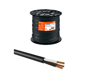 Кабель КГТП-ХЛ 3х2,5-0,66 ГОСТ на катушке (100м) TDM