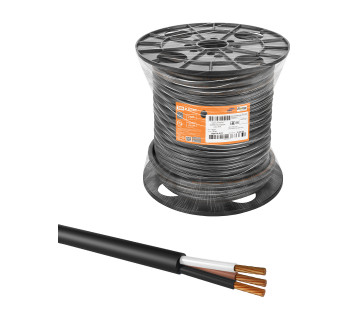 Кабель КГТП-ХЛ 3х4-0,66 ГОСТ на катушке (50м) TDM