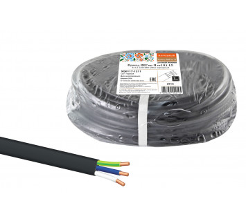 Провод ВВГмб-П нг(А)-LS 3х1,5 220/380 (20м) Народный