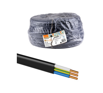 Провод ВВГмб-П нг(А)-LS 3х1,5 220/380 (90м) Народный