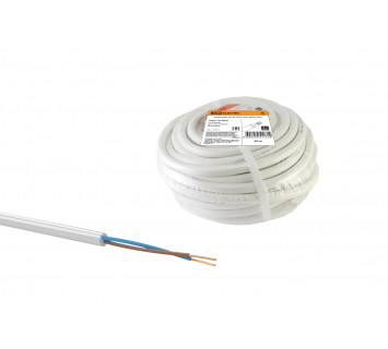 Провод ПВС 2х0,75 ГОСТ (30м), белый TDM