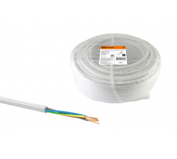 Провод ПВС 5х1 ГОСТ (100м), белый TDM