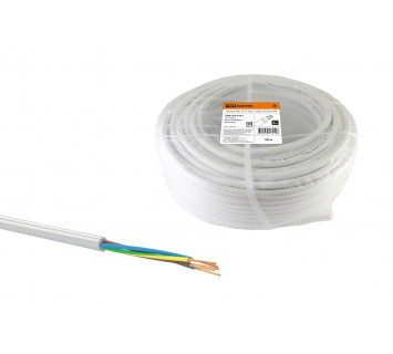 Провод ПВС 5х1,5 ГОСТ (100м), белый TDM