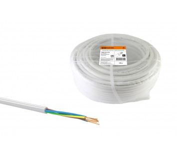 Провод ПВС 5х6 ГОСТ (100м), белый TDM