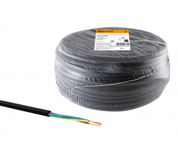 Провод ПВС 3х1,5 ГОСТ (50м), черный TDM