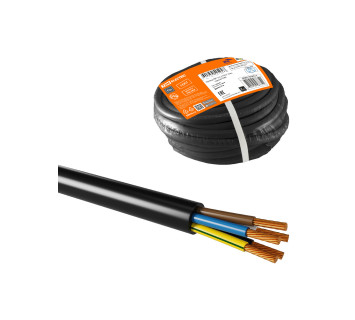 Провод ПВС 5х1,5 ГОСТ (5м), черный TDM