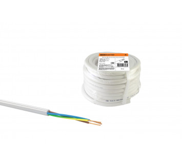 Провод ПВС 3х1,5 ГОСТ (10м), белый TDM