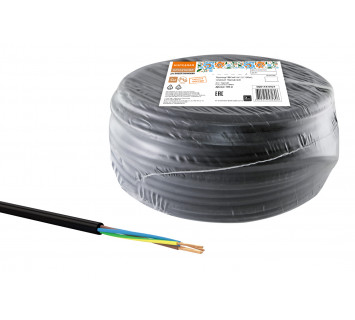 Провод ПВСмб 4х1,5 (100м), черный Народный