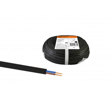 Шнур ШВВП 2х0,5 ГОСТ (5м), черный TDM