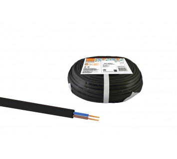 Шнур ШВВПмб 2х0,75 (5м), черный Народный