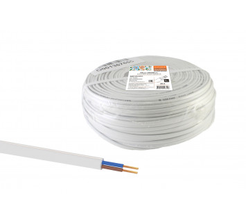 Шнур ШВВПмб 2х0,5 (50м), белый Народный