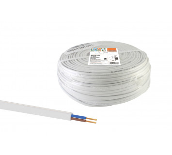 Шнур ШВВПмб 2х0,75 (100м), белый Народный