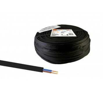 Шнур ШВВПмб 2х0,5 (200м), черный Народный