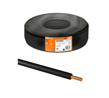 Провод ПуВнг(А)-LS 1х2,5 ГОСТ (100м), черный TDM