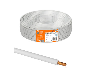 Провод ПуВ 1х1,5 ГОСТ (100м), белый TDM