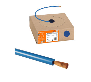 Провод ПуГВнг(А)-LS 1х2,5 ГОСТ в коробке (100м), синий TDM