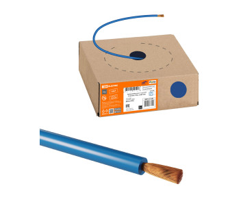 Провод ПуГВнг(А)-LS 1х1,0 ГОСТ в коробке (150м), синий TDM