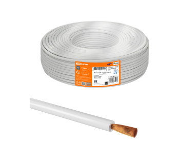 Провод ПуГВ 1х4,0 ГОСТ (100м), белый TDM