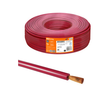 Провод ПуГВ 1х6,0 ГОСТ (100м), красный TDM