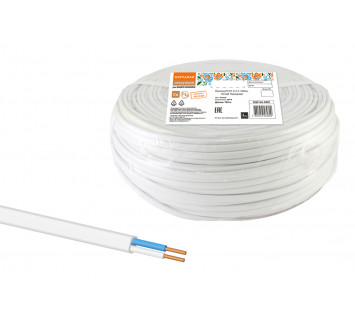 Провод ПУСП 2х1,5 (100м), белый Народный