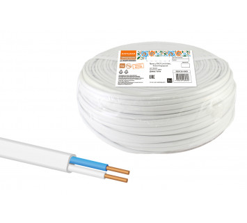 Провод ПУСП 2х4 (100м), белый Народный
