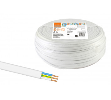 Провод ПУСП 3х1,5 (100м), белый Народный