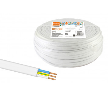 Провод ПУСП 3х2,5 (100м), белый Народный