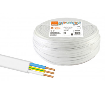 Провод ПУСП 3х4 (100м), белый Народный