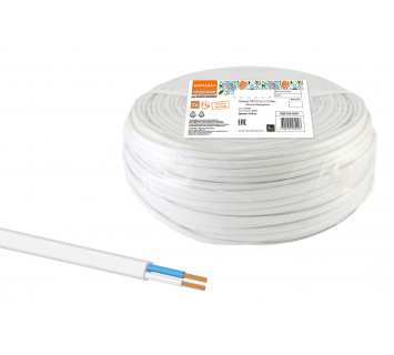 Провод ПУГСП 2х1,5 (100м), белый Народный