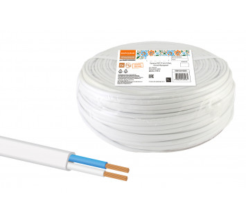 Провод ПУГСП 2х4 (100м), белый Народный