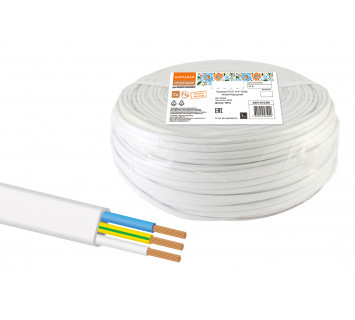 Провод ПУГСП 3х4 (100м), белый Народный