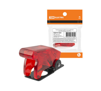 Защитная крышка SAC-01 для тумблеров типа KN и ASW красная TDM