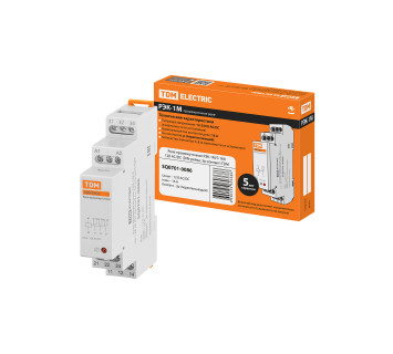 Реле промежуточное РЭК-1М/3 16А  12В АС/DC (DIN-рейка, 3р-контакт) TDM