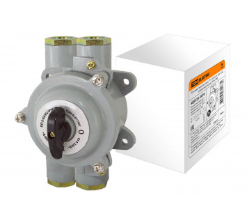 Пакетный переключатель ПП 2-63/Н2 2П 63А 220В, силуминовый корпус, IP56 TDM