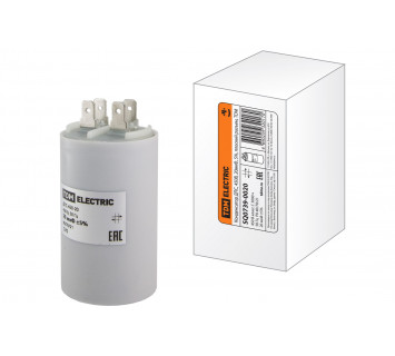 Конденсатор ДПС 450В, 20мкФ, 5%, плоский разъем, TDM