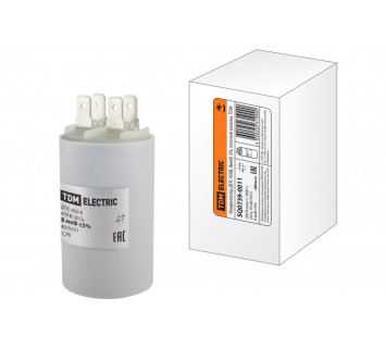 Конденсатор ДПС 450В, 8мкФ, 5%, плоский разъем, TDM