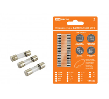 Плавкая вставка Н520Т 16А 250В TDM упак (10 шт.)