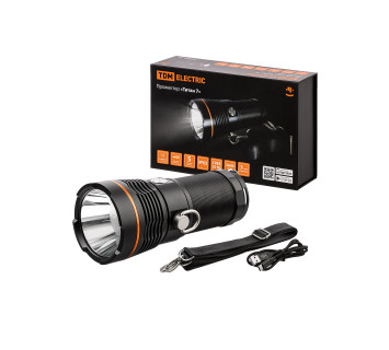 Прожектор «Титан 7», 30 Вт CREE 3600 лм, 4х18650, IPX5, Type-C, TDM