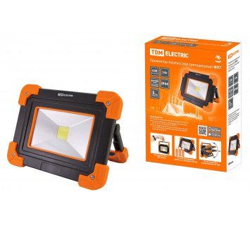 Прожектор переносной светодиодный ФП7, 5 Вт, 350 лм, 3xAA, TDM