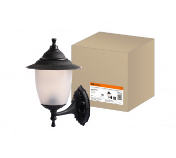 Светильник Прага Эл-11-71 60 Вт Е27 настенный вверх черный TDM